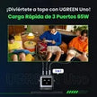 Cargador UGREEN Uno Robot GaN 65W USB-C - Space Gray