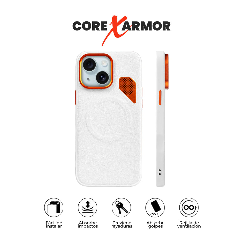 Case Core X Armor - iPhone 15 (MagSafe) | Blanco