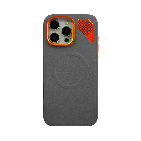 Case Core X Armor Magnético iPhone 15 Pro Max en Gris: vista trasera