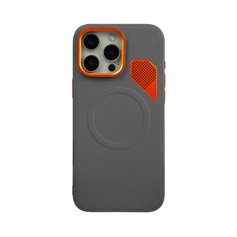 Case Core X Armor Magnético iPhone 15 Pro en Gris: vista trasera