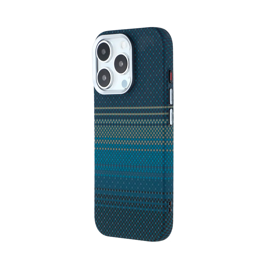 Case Ultra Delgado con Diseño Fibra de Carbono para iPhone 15 Pro Max | Luxo Azul 01