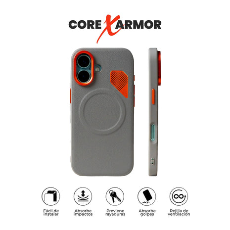 Case Core X Armor Magnético iPhone 16: detalles y características
