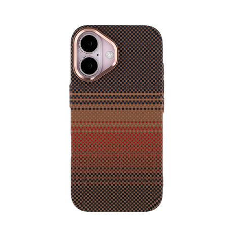 Case Ultra Delgado con Diseño Fibra de Carbono para iPhone 16 | Luxo Naranja 03