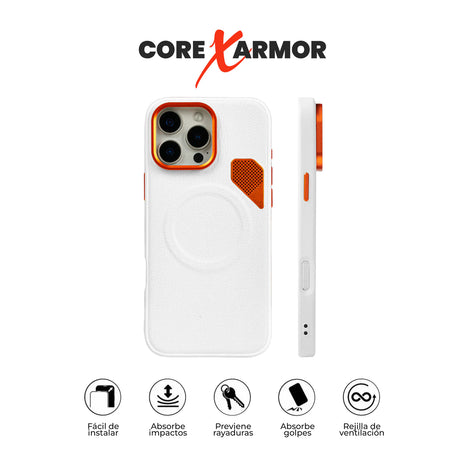 Case Core X Armor - iPhone 15 Pro Max (MagSafe) | Blanco