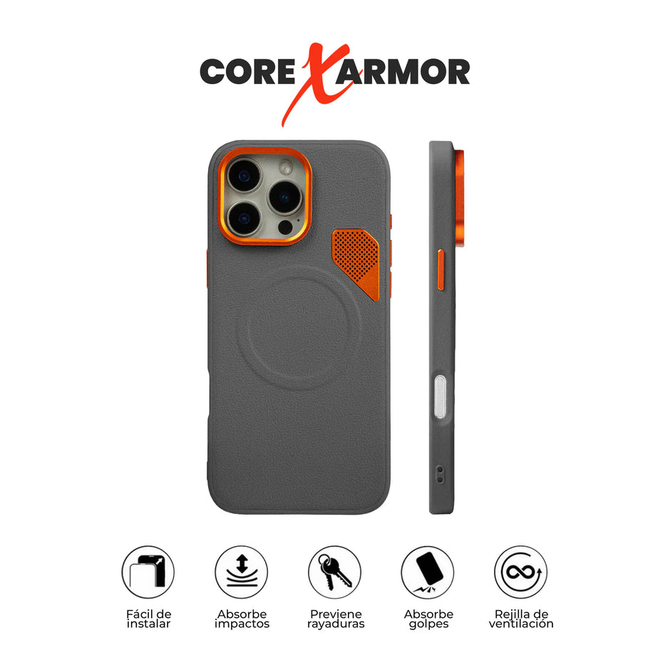 Case Core X Armor - iPhone 15 Pro Max (MagSafe) | Gris