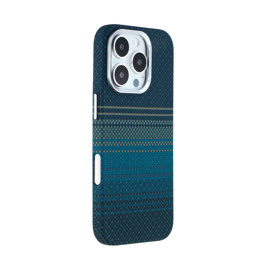 Case Ultra Delgado con Diseño Fibra de Carbono - iPhone 16 Pro Max | Luxo Azul 01
