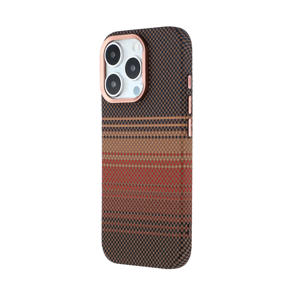 Case Ultra Delgado con Diseño Fibra de Carbono - iPhone 16 Pro Max |  Luxo Naranja 03