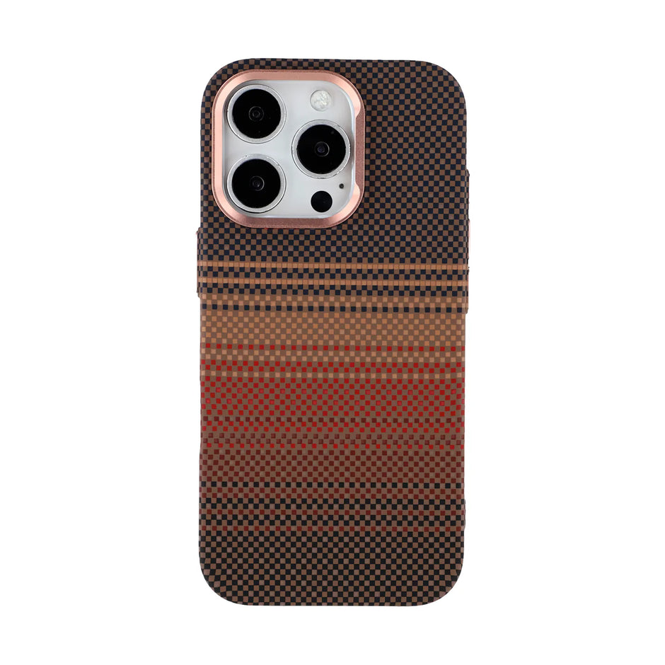 Case Ultra Delgado con Diseño Fibra de Carbono - iPhone 16 Pro Max |  Luxo Naranja 03