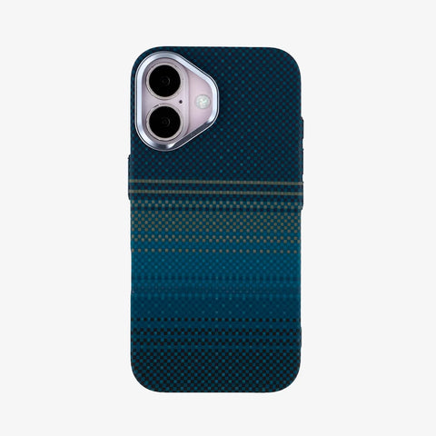 Case Ultra Delgado con Diseño Fibra de Carbono para iPhone 17 | Luxo Azul 01