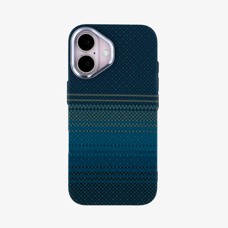 Case Ultra Delgado con Diseño Fibra de Carbono para iPhone 17 | Luxo Azul 01
