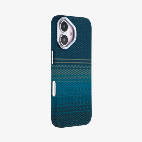 Case Ultra Delgado con Diseño Fibra de Carbono para iPhone 17 | Luxo Azul 01