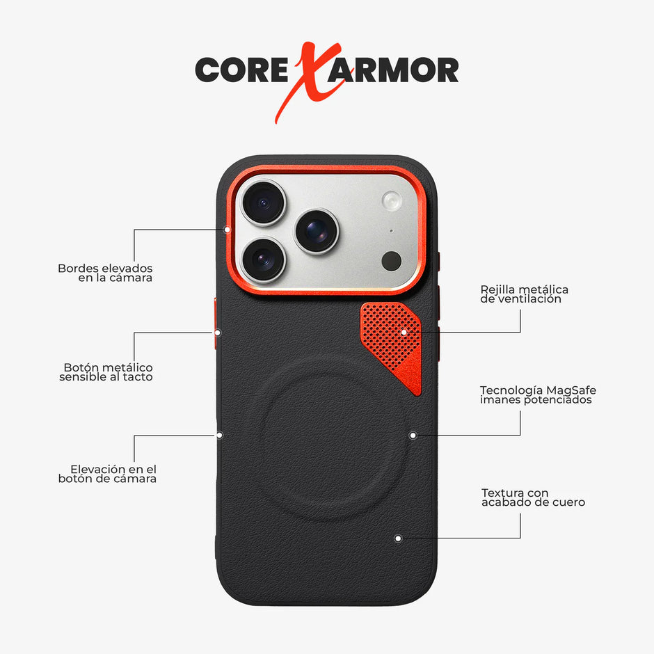 Case Core X Armor - iPhone 17 Pro Max (MagSafe) | Negro