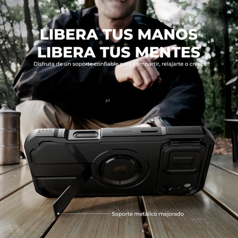 Case Dexnor Armor 360° - iPhone 17 Pro (con Mica) | Negro