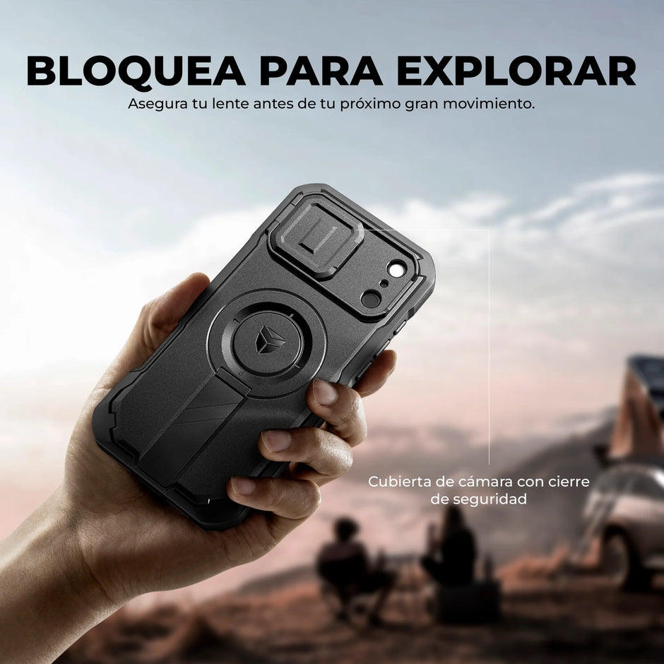 Case Dexnor Armor 360° - iPhone 17 Pro (con Mica) | Negro