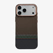 Case Luxo Diseño Fibra de Carbono iPhone 17 Pro Max ( Aurora ) ( Marrón)