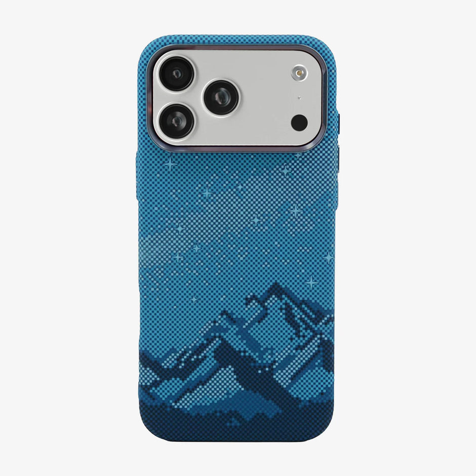 Case Luxo Diseño Fibra de Carbono - iPhone 17 Pro Max ( Mountain Night )( Magsafe) | Luxo Azul 04