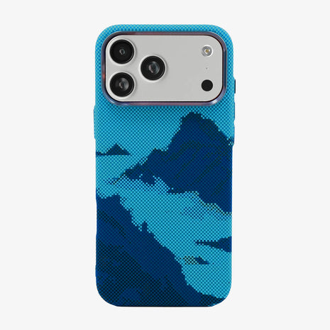 Case Luxo Diseño Fibra de Carbono - iPhone 17 Pro Max (Mountain) ( Magsafe) | Luxo Azul 03