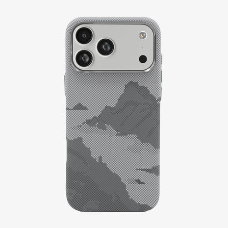 Case Luxo Diseño Fibra de Carbono - iPhone 17 Pro Max (Mountain) ( Magsafe) | Luxo Blanco 01