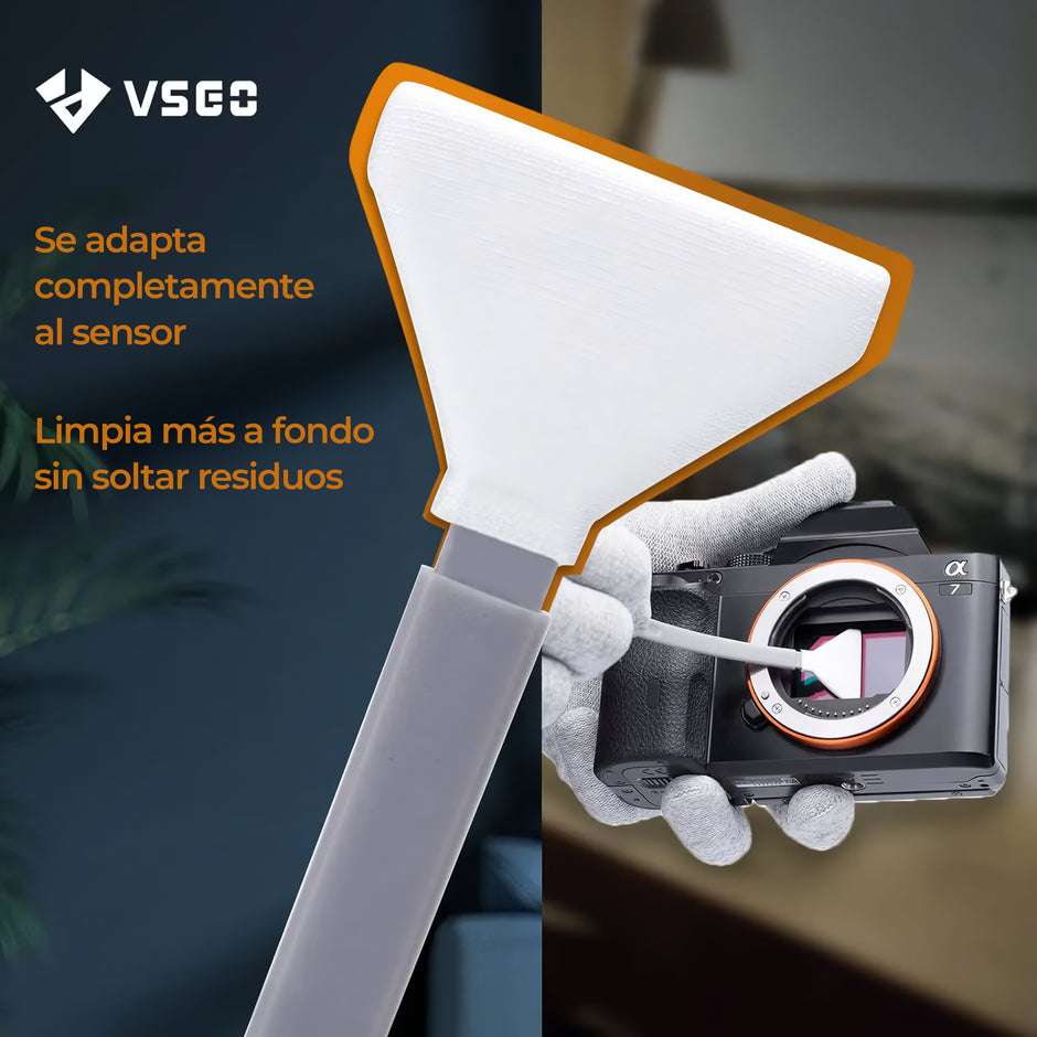 Kit de Limpieza de Sensor APS-C VSGO 11 en 1 para Cámara