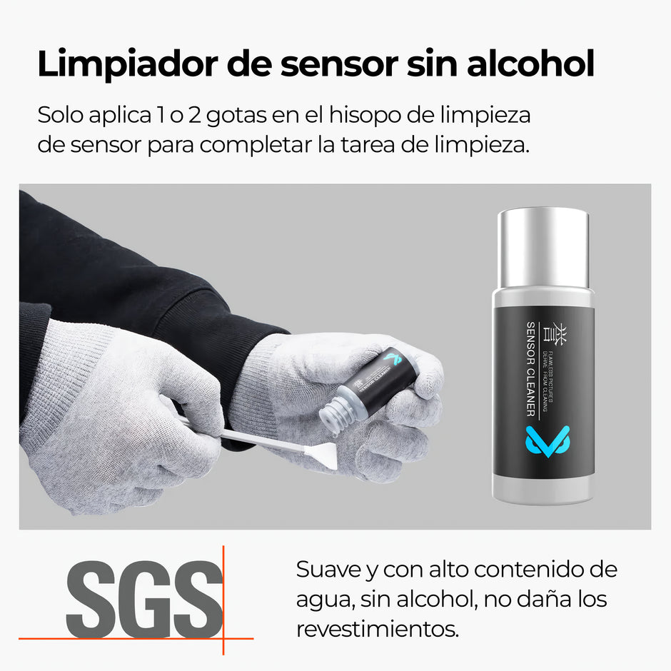 Kit de Limpieza de Sensor APS-C VSGO 11 en 1 para Cámara