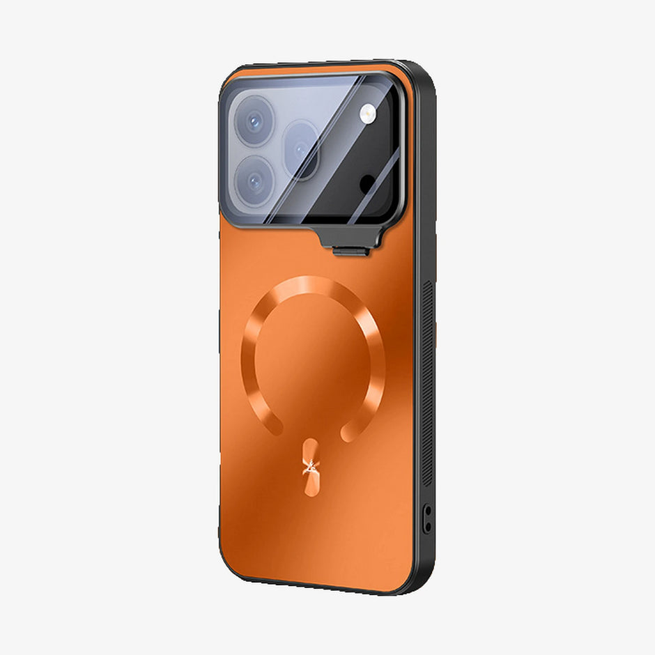 Case Aura Magnético con Protector de Cámara Honor 600  - Naranja