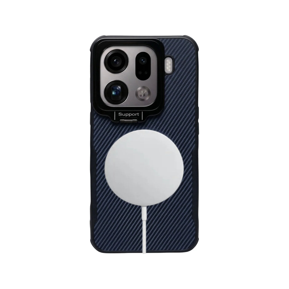 Case Carbono Camshield Oppo Find X9 Pro | Azul Real