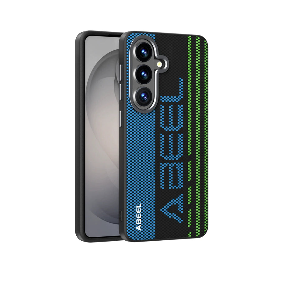 Case Carbono Deluxe 6D Galaxy S25 Ultra | Blue Track