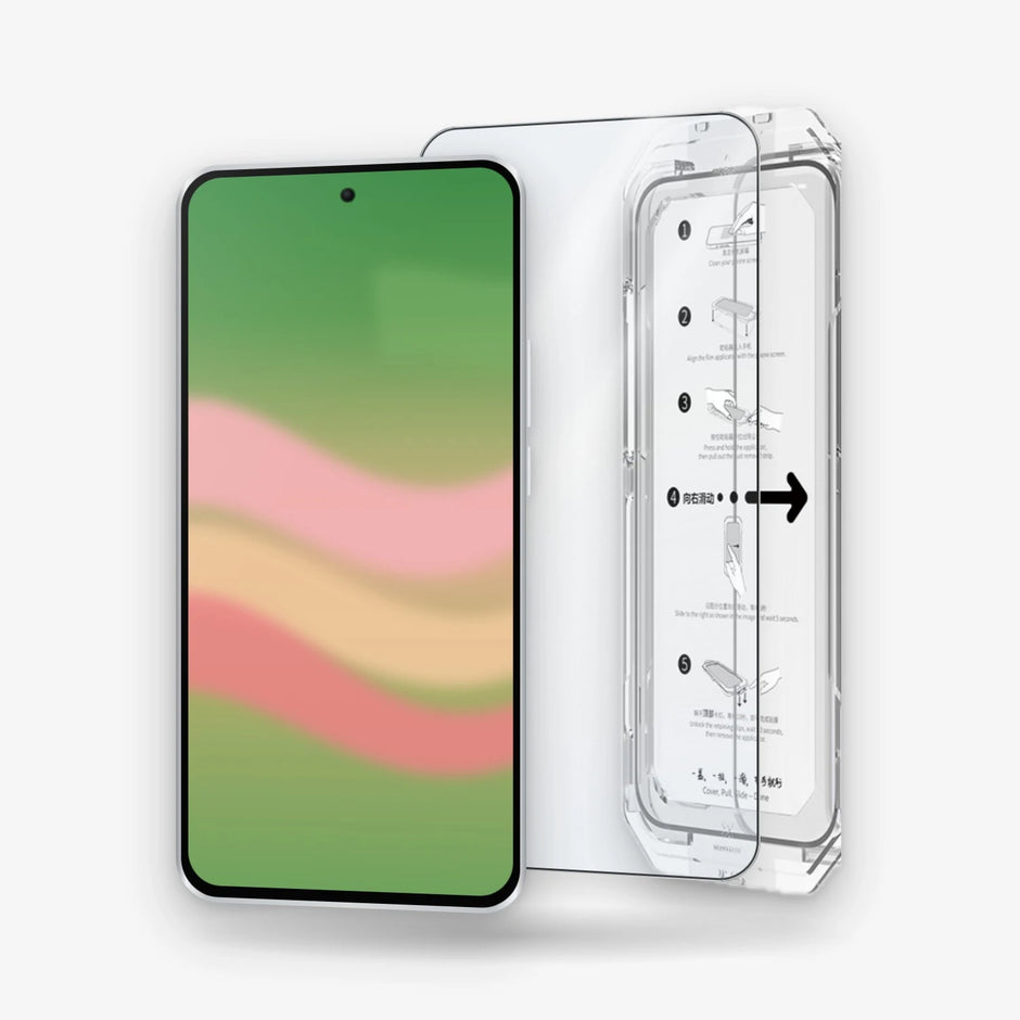 Mica de vidrio XUNDD Quick-Fit HD con marco instalador para Samsung Galaxy A57 5G