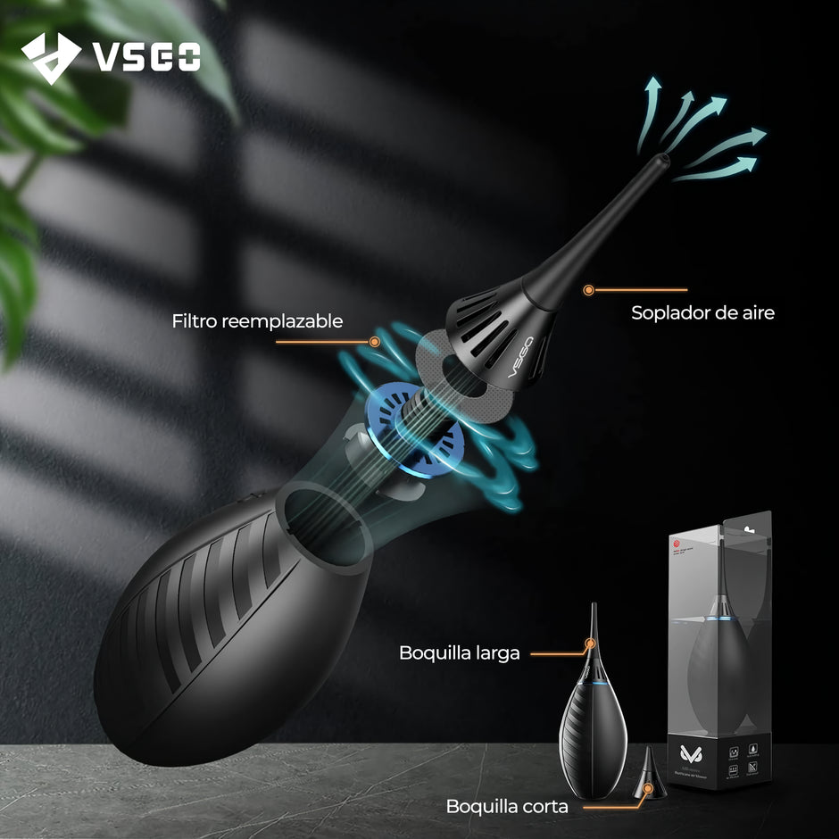 Soplador Profesional VSGO V-B02E para Cámaras Réflex y Mirrorless