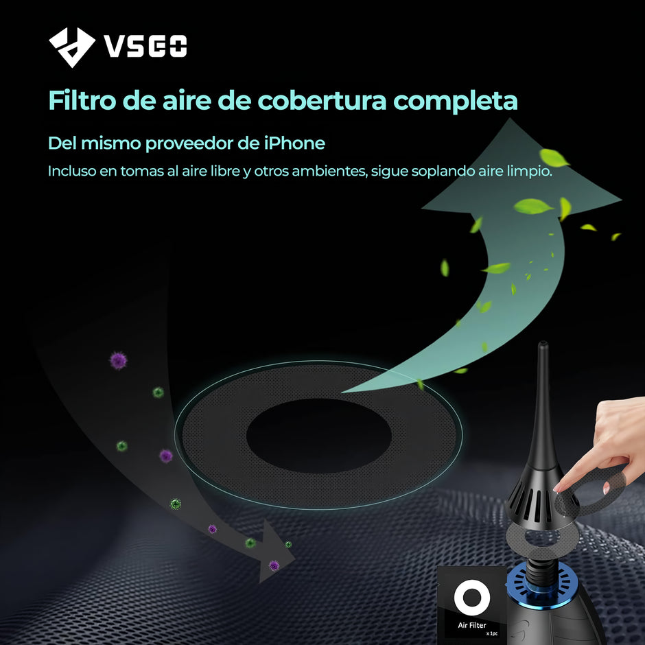 Soplador Profesional VSGO V-B02E para Cámaras Réflex y Mirrorless