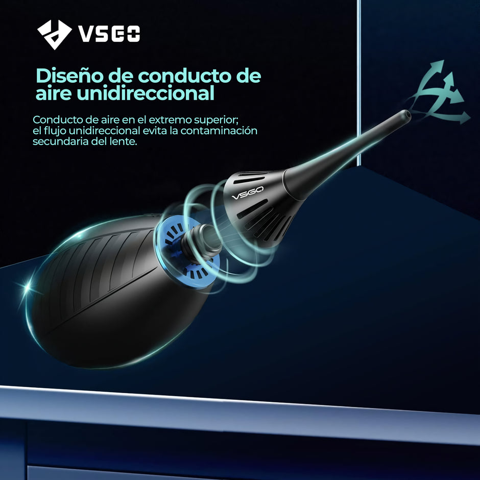 Soplador Profesional VSGO V-B02E para Cámaras Réflex y Mirrorless