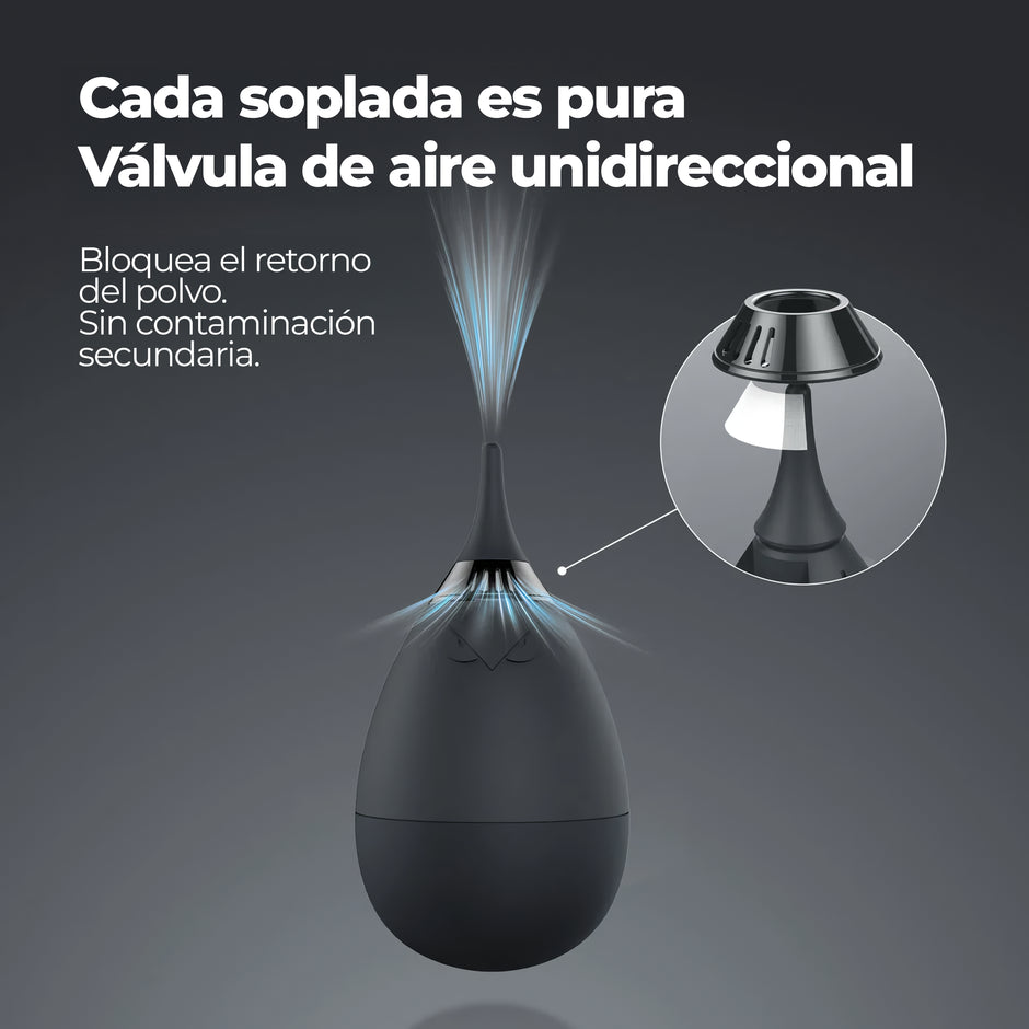 Soplador de Aire VSGO Tumbler con Filtro para Cámara y Lentes | Negro