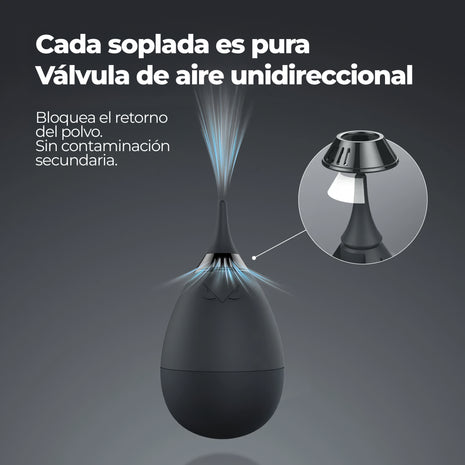 Soplador de Aire VSGO Tumbler con Filtro para Cámara y Lentes | ARCOIRIS NEGRO