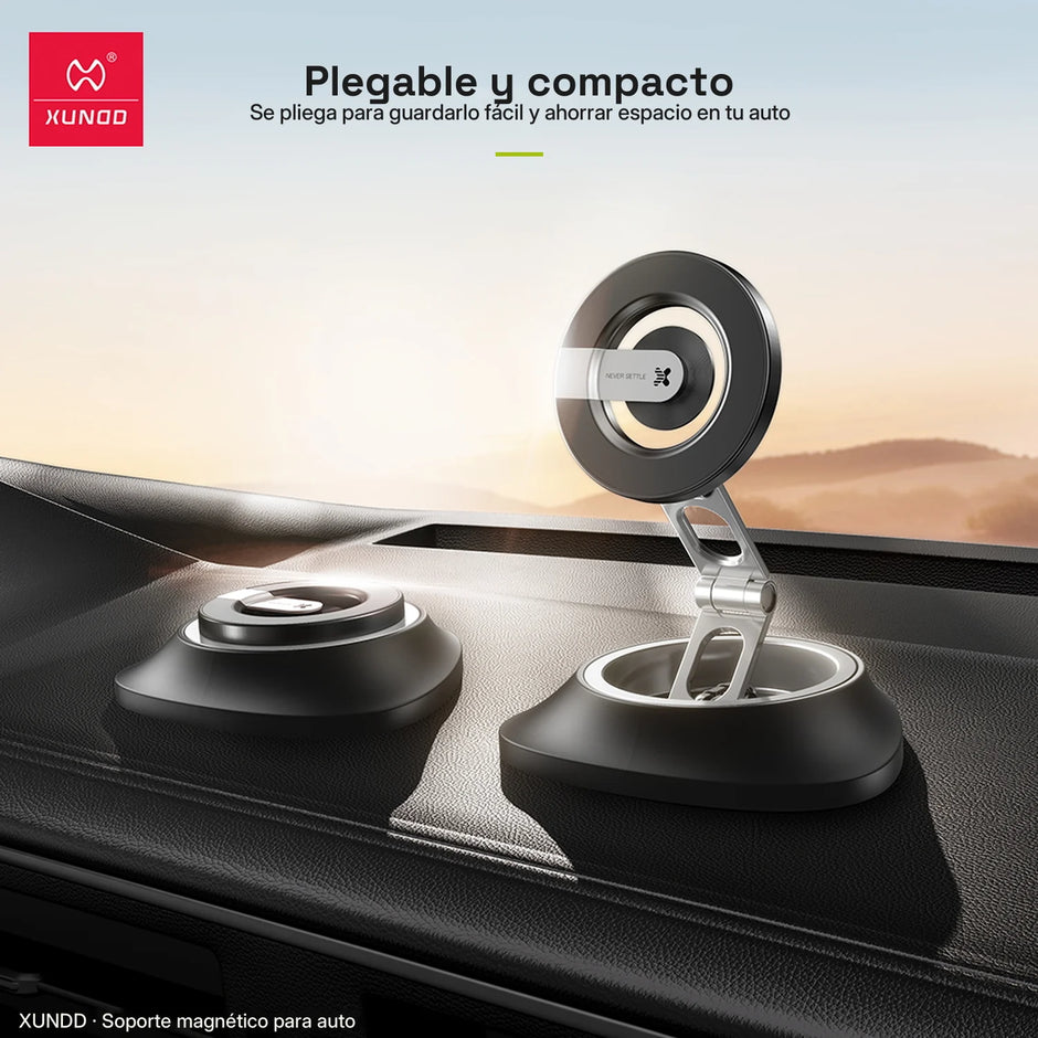 Soporte Magnético para Auto Xundd Plegable y Giratorio
