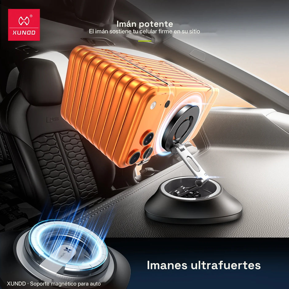 Soporte Magnético para Auto Xundd Plegable y Giratorio