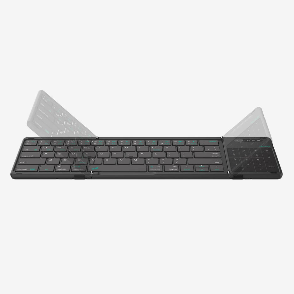 Teclado Bluetooth Plegable Nillkin Cube Pocket con Touchpad Negro Bosque Profundo 6